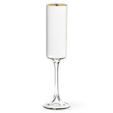 Tight Vertical Optic Flute with Gold-9.5"H(8oz)