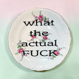 What the Actual Fuck Vintage Plate