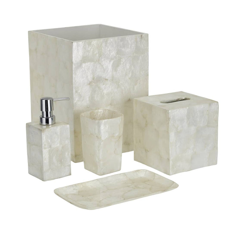 Ivory Capiz Shell Bathroom Set