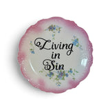 Living in Sin Vintage Plate
