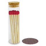4" Matches in Chic Cork Top Jar - Colors of Your Choice: Tuxedo