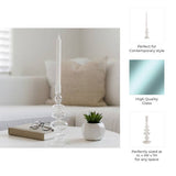Candle Holder -  Glass Taper Vintage Bubble