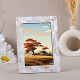 Classic Mother of Pearl Picture Frames - White, 4x6 & 5x7