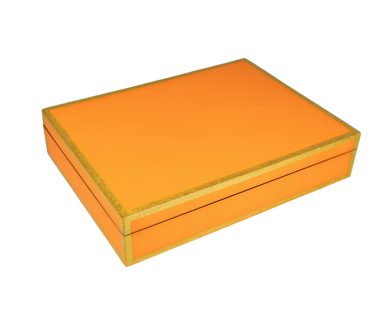 Orange with SGL Trim - Stationery Box - L-45FSOSGLT