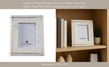 Photo Frame - White Marble Crystal-Clear Cover, 5x7 in.