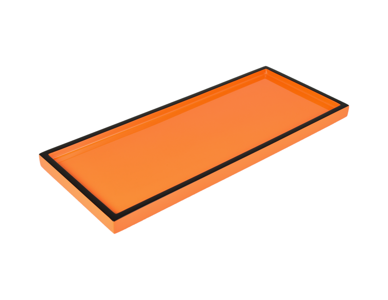 Orange with Black - Long Vanity Tray - L-87OBT