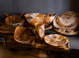 Lg Tortoiseshell Fruit Bowl Dia 21.2"