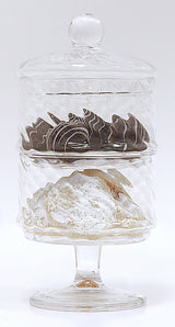 Liscio Ottico - Double Cookie Jar with Spiral Design