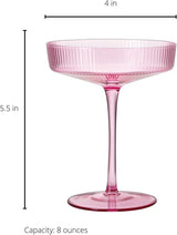 Pink Ripple Cocktail - SET OF 2