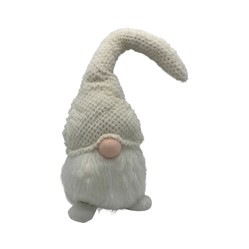 White Knitted Hat Fabric Christmas Gnome