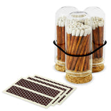 2" Matches + Mini Cloche - Colors of Your Choice + Strikers: Black Tip