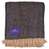 Highland Tweeds Wool Herringbone Throw