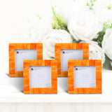 Classic Orange Bone Inlay Combo 4"x4"