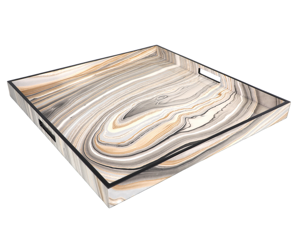 Tucson with Black Trim - Large Square Tray - L-35TPT