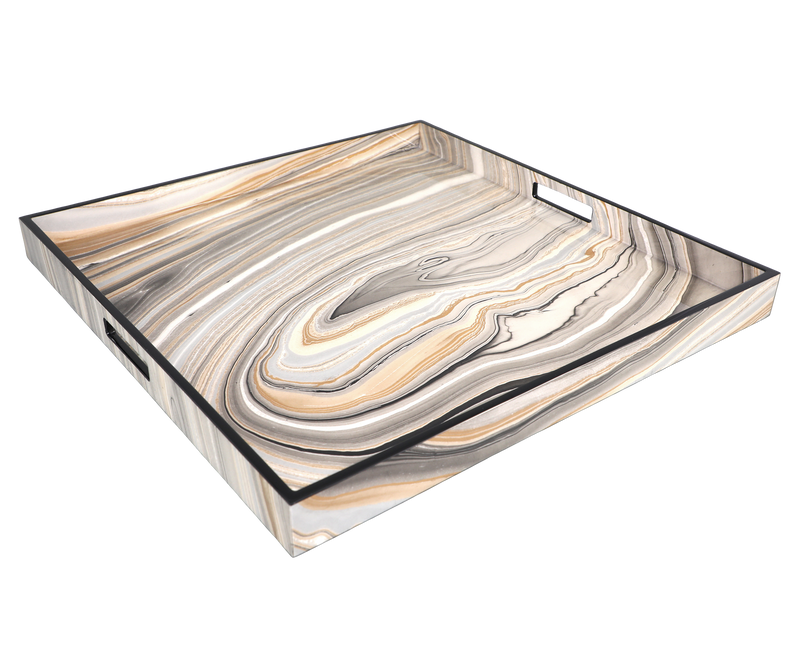 Tucson with Black Trim - Large Square Tray - L-35TPT