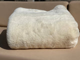 One Preevay Casual Khaki Ultra-Soft Faux Rabbit Fur Throw | Luxury 800gsm Plush | 50x60