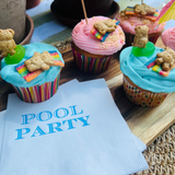 Pool Party Summer Cocktail Paper Napkins