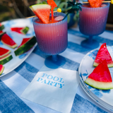 Pool Party Summer Cocktail Paper Napkins