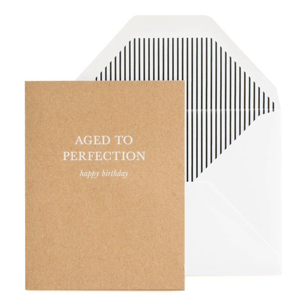 Aged to Perfection Card | Letterpress Birthday Card