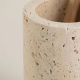 Vanity Accessories Set, Travertine Bathroom Set, 5-piece: Soap Dispenser 8oz