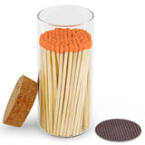 4" Matches in Large Chic Cork Top Jar - Color(s) of Choice