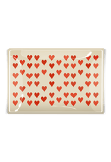 I Love You With A Thousand Hearts Decoupage Glass Tray