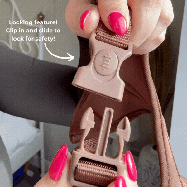 Khaki Quilted Adjustable Neck Harness: L