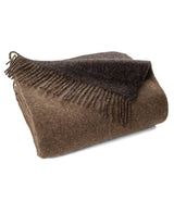 Highland Tweeds Double Cloth Throw (Mocha/Brown)