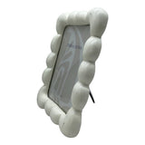 Ivory 4x6 in. Polyresin Puffy Squiggle Photo Frame