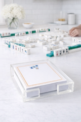 Notepad in Acrylic Holder, Mahjong 2