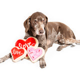 Pink Heart Sugar Cookie Dog Toy