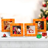 Classic Orange Bone Inlay Combo 4"x4"