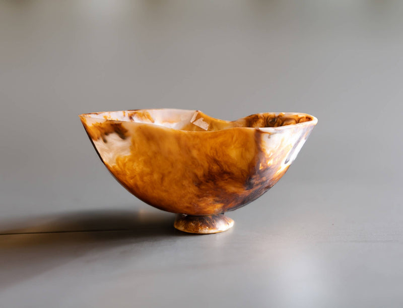 Lg Tortoiseshell Fruit Bowl Dia 21.2"