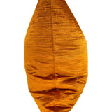 Sunset Orange - Textured Velvet Pillow