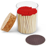 2" Matches in Cork Top Jar - Colors of Your Choice
