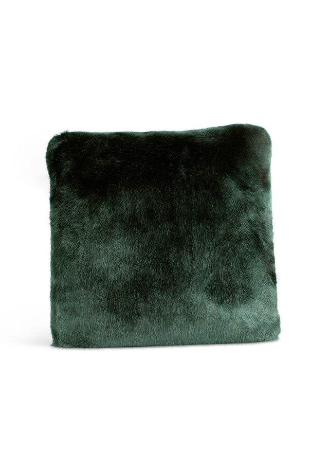 Emerald Mink Faux Fur Pillow