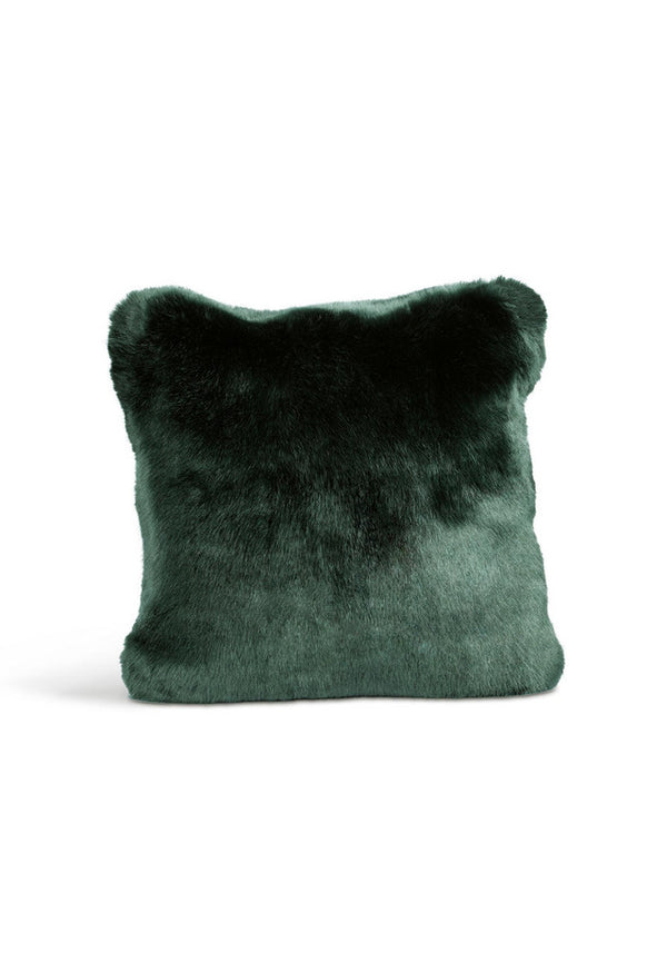 Emerald Mink Faux Fur Pillow