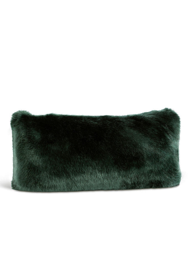 Emerald Mink Faux Fur Pillow