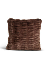 Mocha Mink Faux Fur Pillow