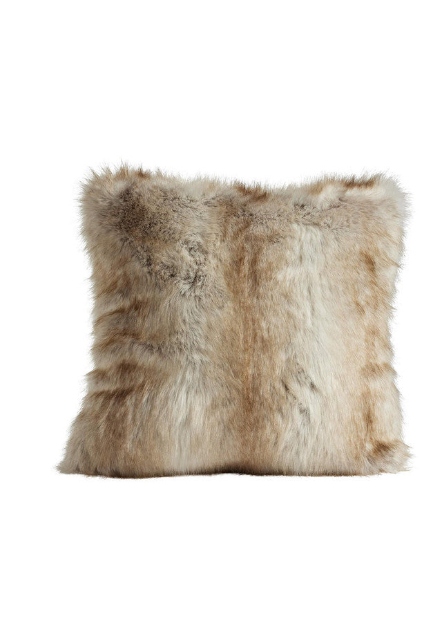 Limited Edition Blonde Fox Faux Fur Pillow