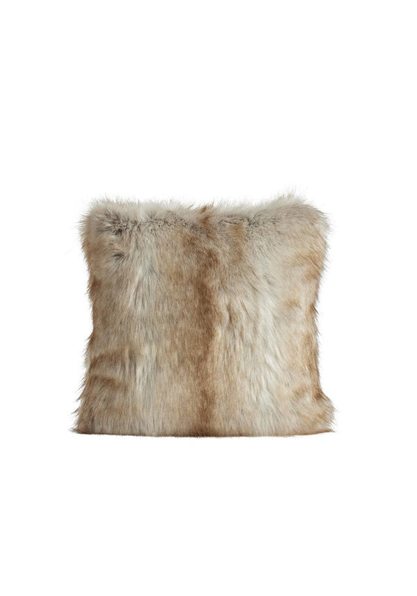 Limited Edition Blonde Fox Faux Fur Pillow