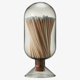 Grey Glass Match Cloche