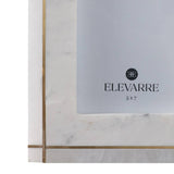 Photo Frame - White Marble Crystal-Clear Cover, 5x7 in.