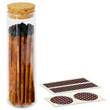 4" Matches in Chic Cork Top Jar - Colors of Your Choice: Red