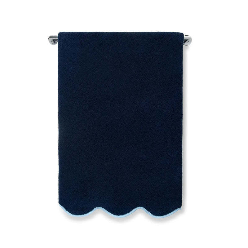 Chairish Hand Towel-Navy/Powder Blue