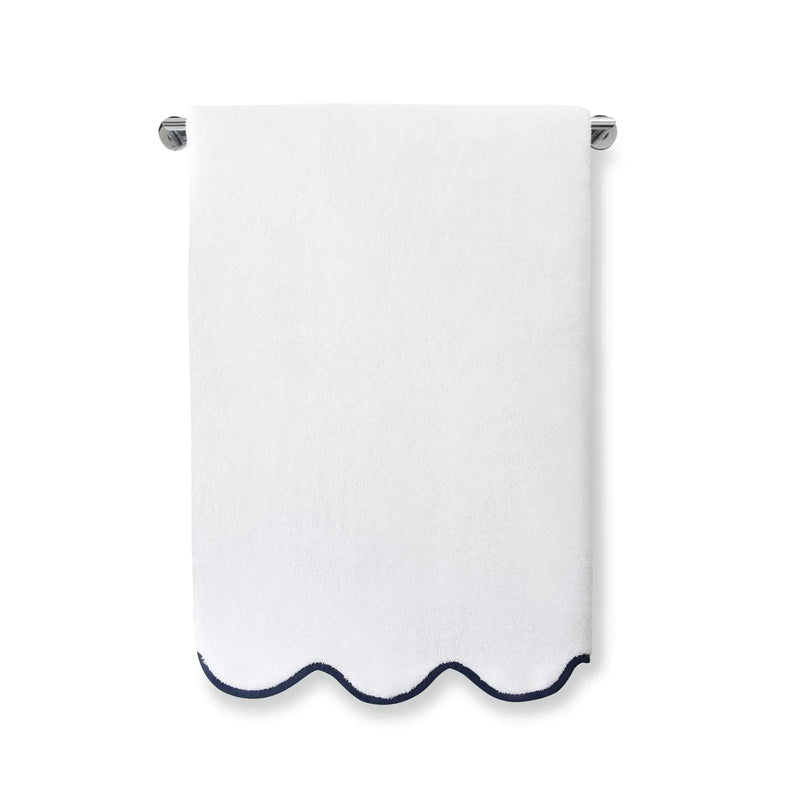 Chairish Hand Towel-White/Navy