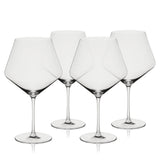 Liminal Burgundy Wine Glasses, Set of 4