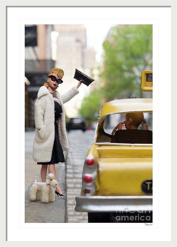 Taxi Blond Framed Print