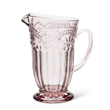 Flower Pedestal Jug-Pink-7"H(22oz)-946