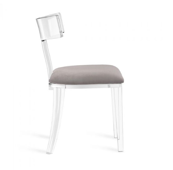 Tristan Acrylic Klismos Chair - Interlude Home 